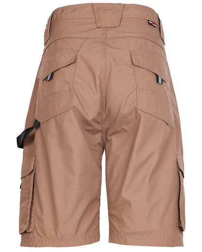Back pockets work cargo shorts Tuffstuff Enduro Work Shorts in Sand 