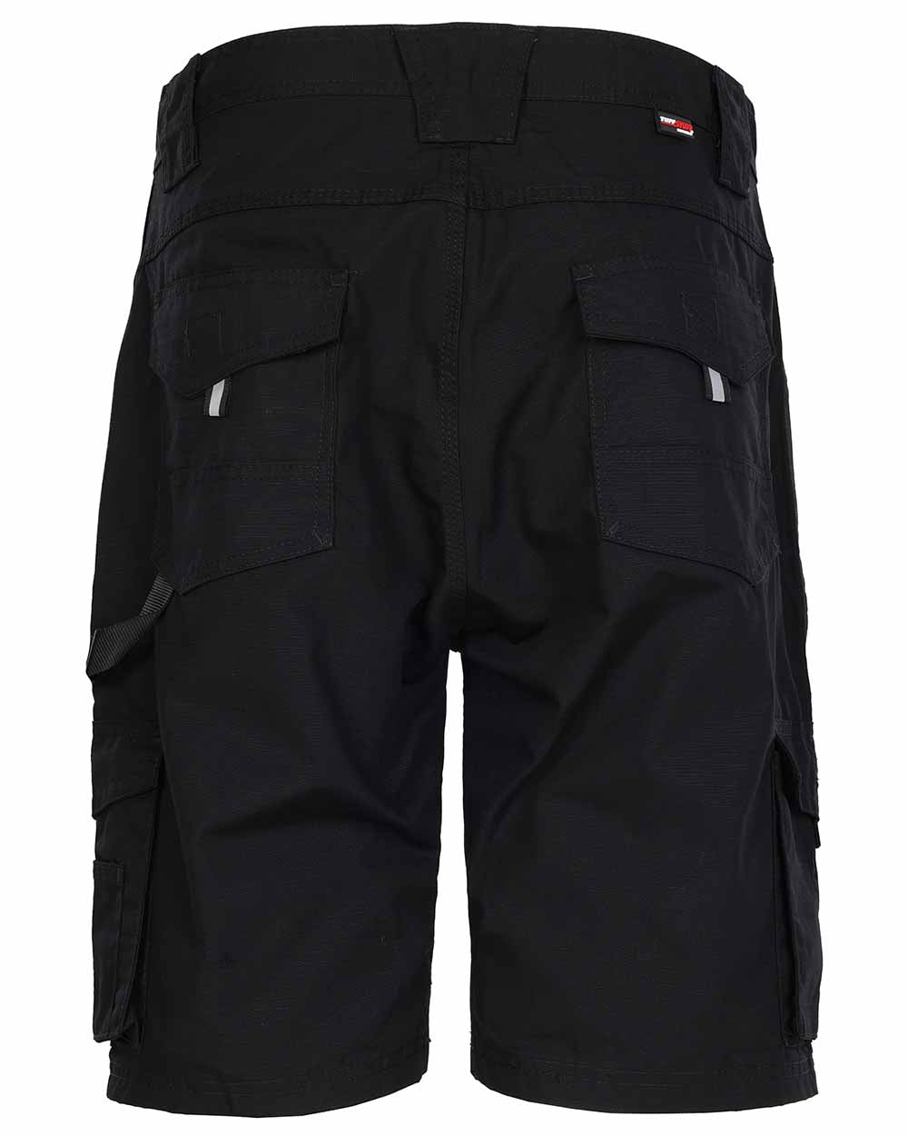 Back pocket detail Tuffstuff Enduro Work Shorts  in Black 