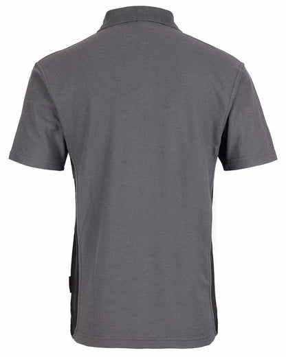 Grey Coloured TuffStuff Pro Work Polo Shirt On A White Background 