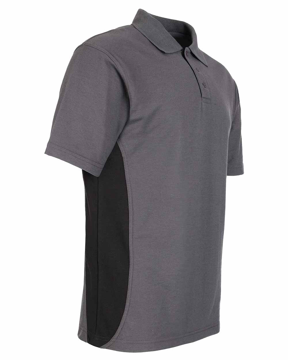 Grey Coloured TuffStuff Pro Work Polo Shirt On A White Background 