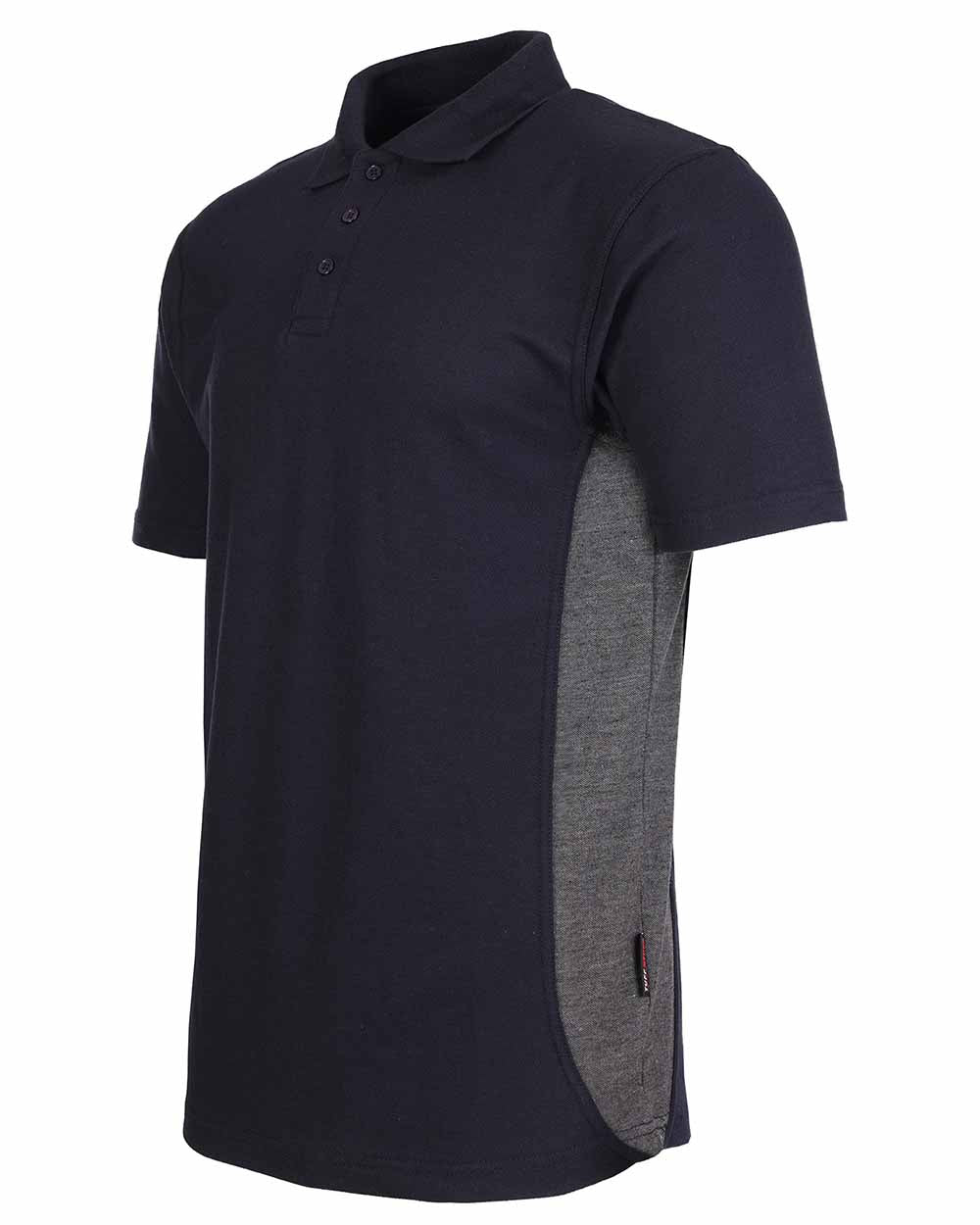 Navy Coloured TuffStuff Pro Work Polo Shirt On A White Background 