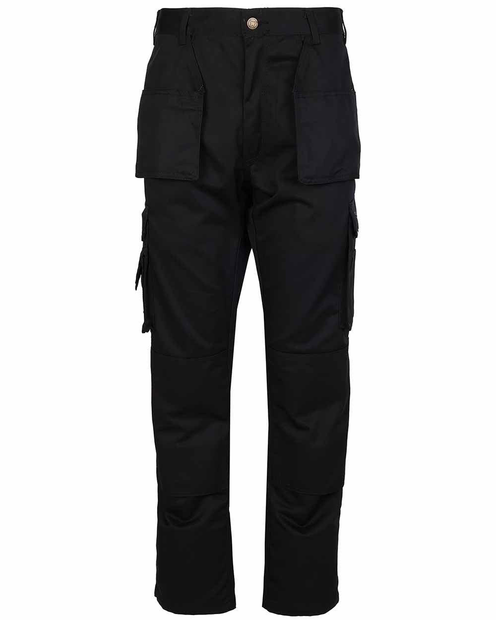 With pockets folded out TuffStuff Pro Work Trousers in Black 