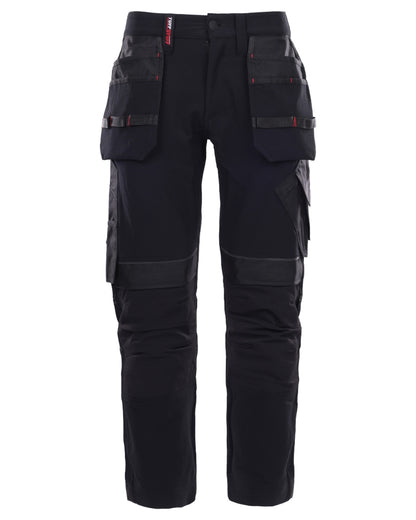 Black coloured TuffStuff Apex Flex Trousers on White background 