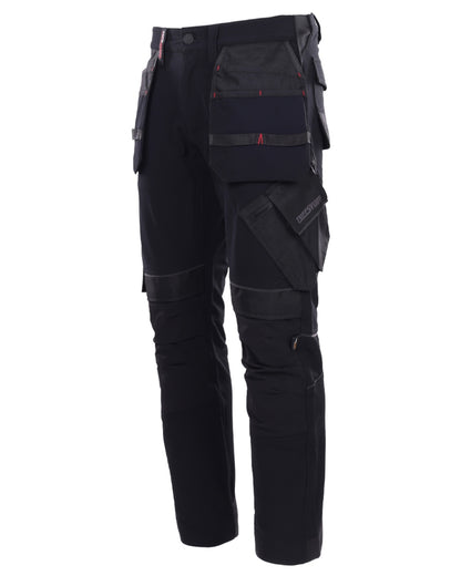 Black coloured TuffStuff Apex Flex Trousers on White background 