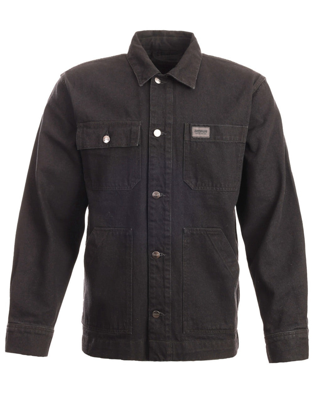 Black coloured TuffStuff Ranger Jacket on white background 