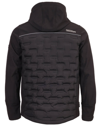 Black Coloured Tuffstuff Mens Stratford Softshell Jacket on white background 