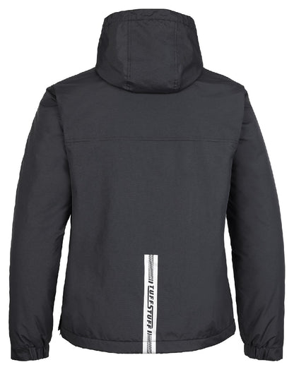 Black coloured Tuffstuff Sutherland Unlined Windbreaker on white background 