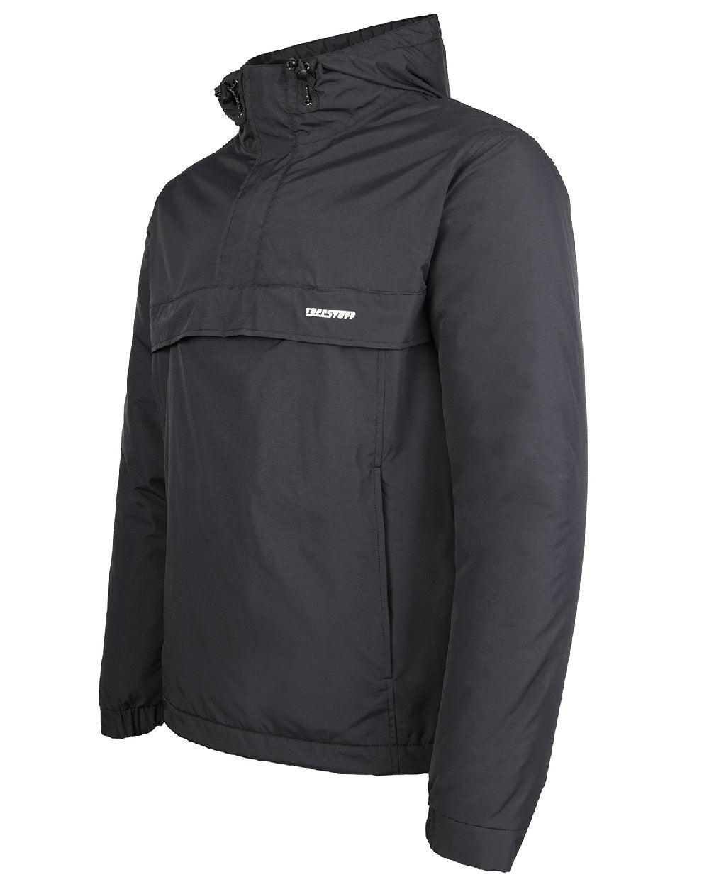 Black coloured Tuffstuff Sutherland Unlined Windbreaker on white background 