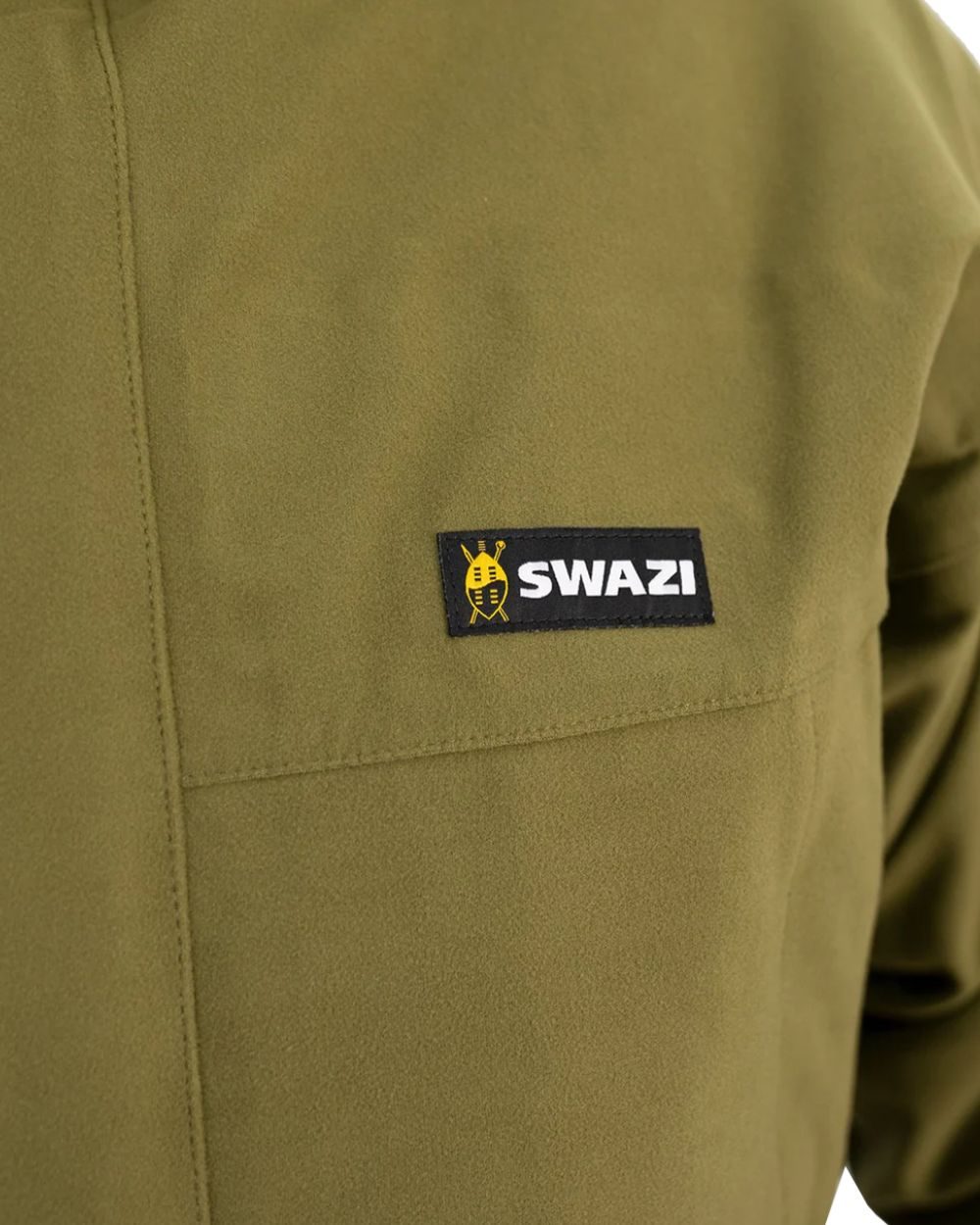 Tussock Green Coloured Swazi Wapiti Xp Jacket On A White Background 