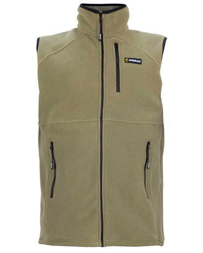 Tussock Coloured Swazi Sherpa Vest On A White Background 