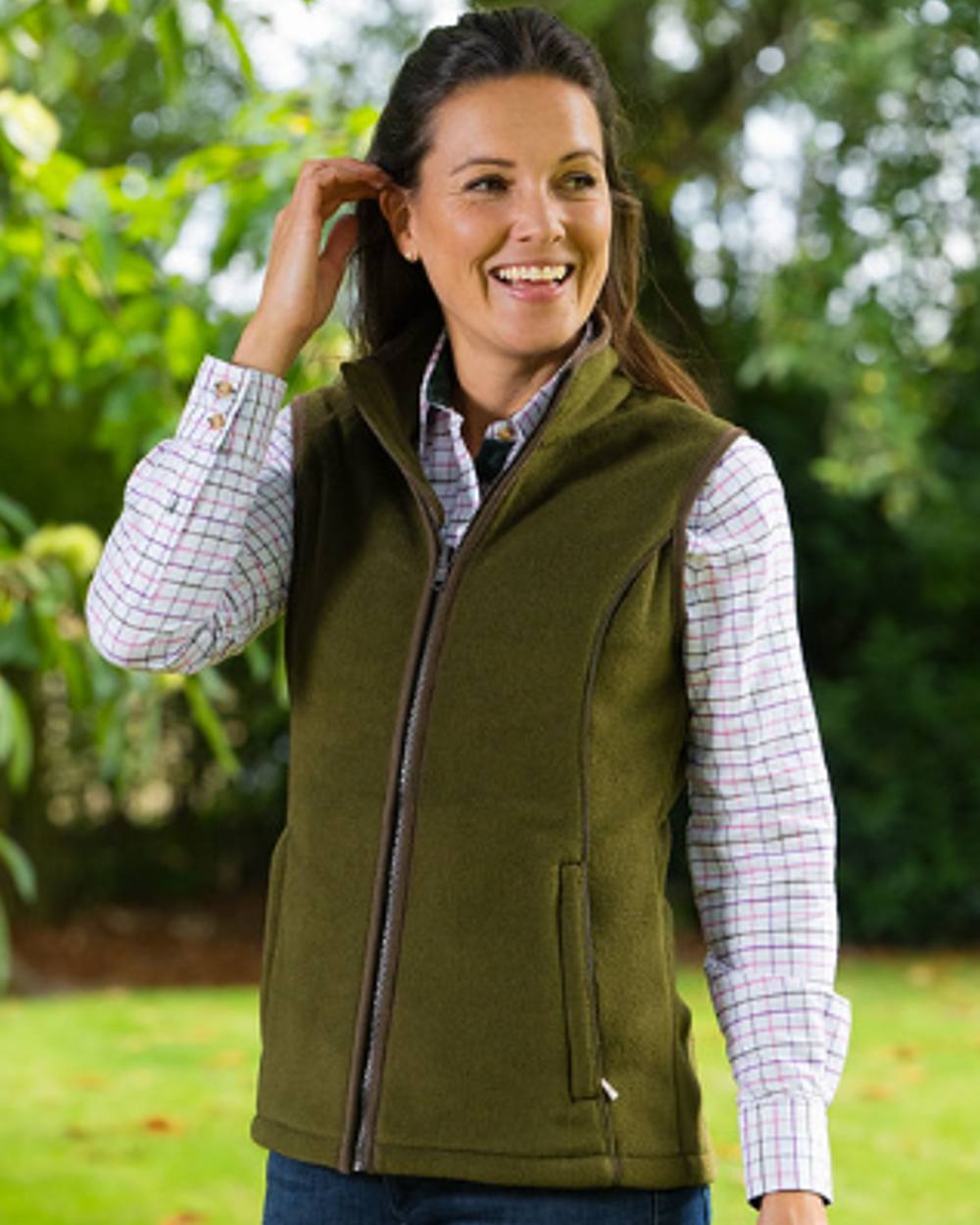 Ladies sleeveless fleece clearance gilet