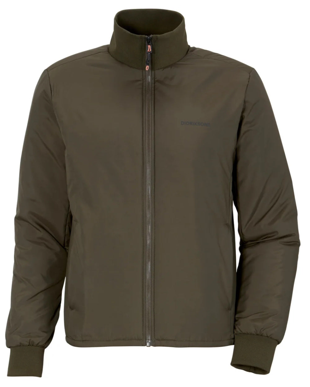 Fog Green Coloured Didriksons Peder Jacket On A White Background 