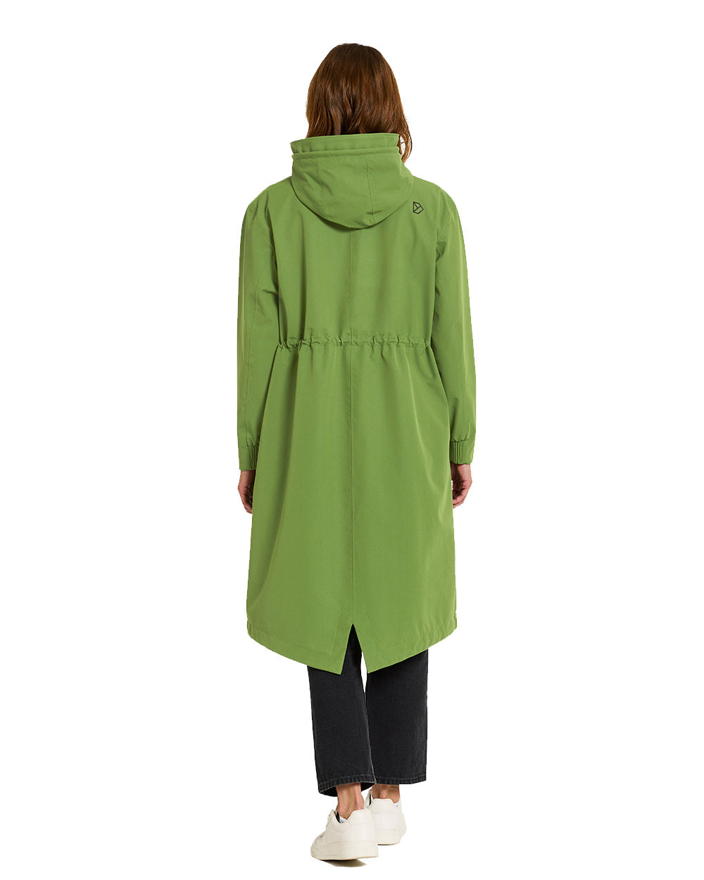 Velvet Green Coloured Didriksons Alice Womens Parka Long 2 On A White Background 