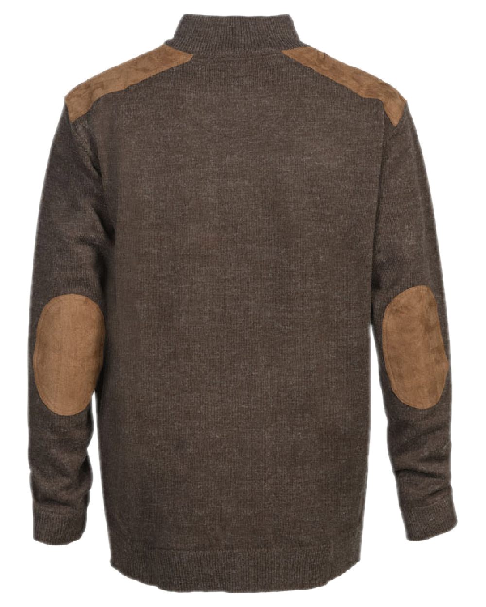 Brown Coloured Verney Carron Fox Zipped Pullover on white background 