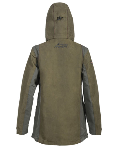 Khaki Coloured Verney Carron Womens Falcon Jacket on white background 