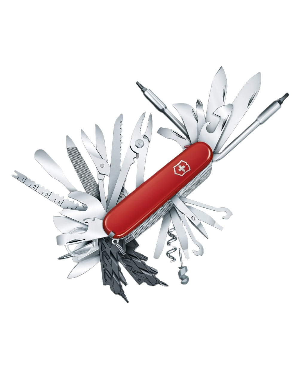 Victorinox Swiss Champ XXL Swiss Army Large Pocket Knife on white background