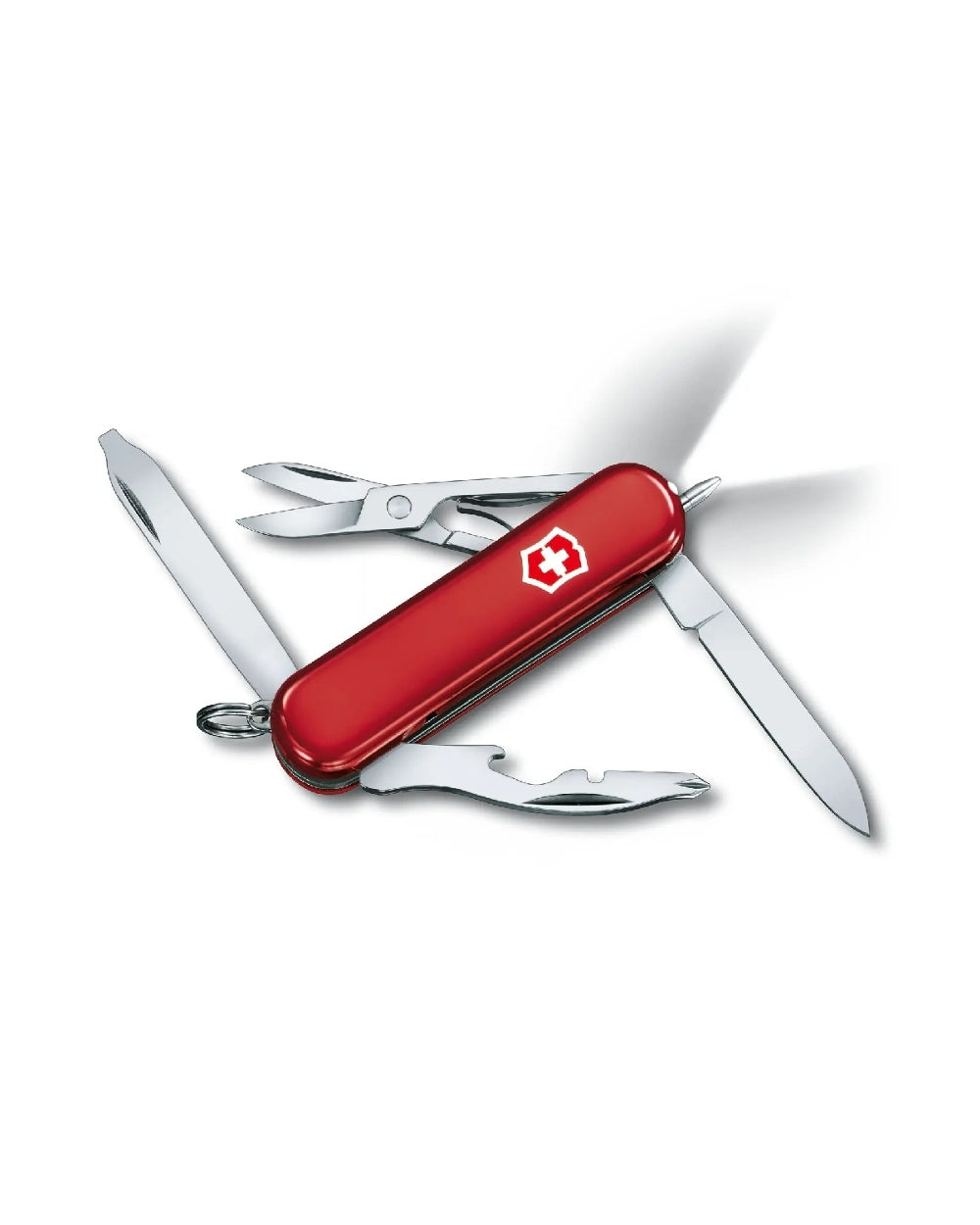 Victorinox Midnite Manager Swiss Army Medium Pocket Knife with LED Light in Red 