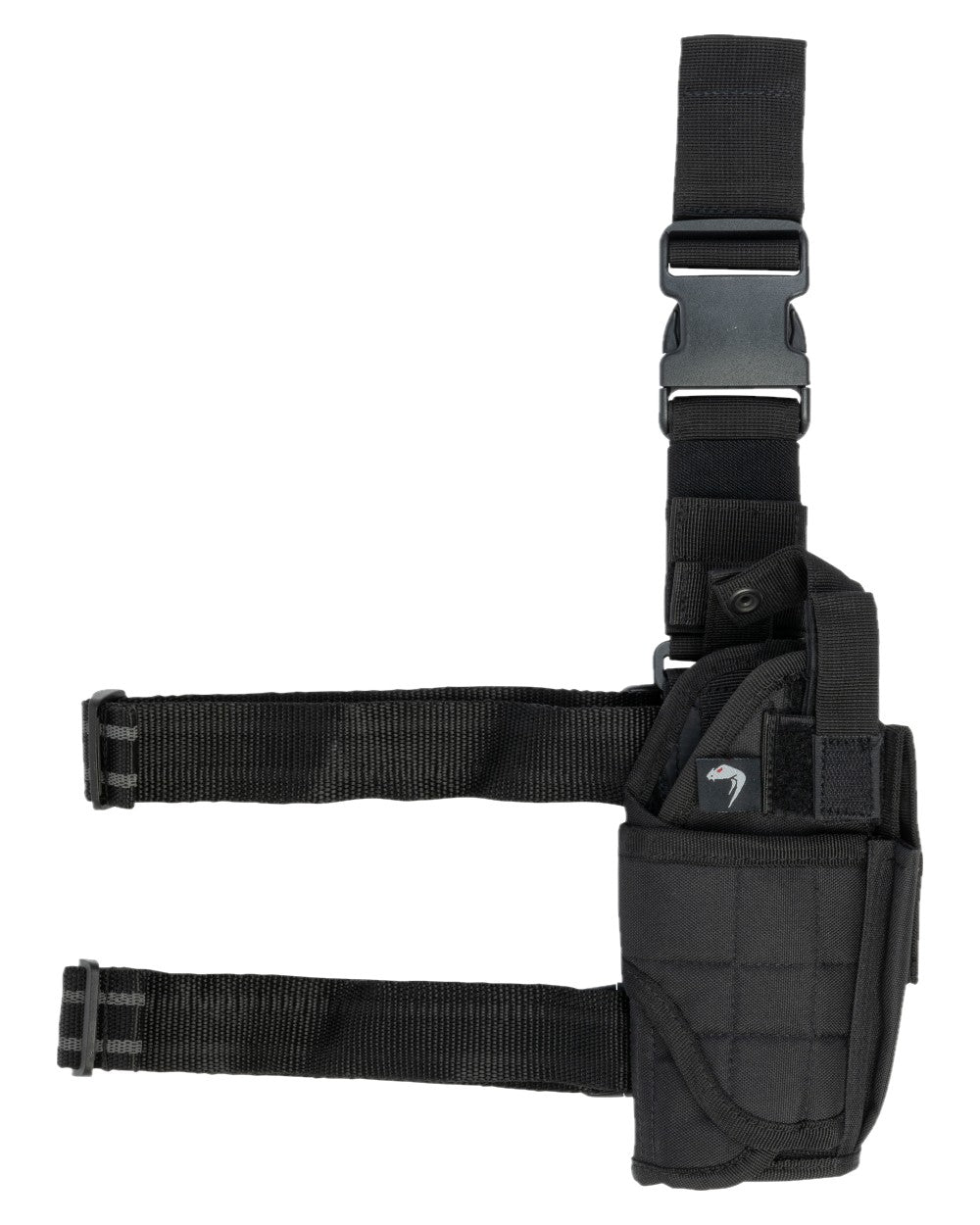 Black Coloured Viper Adjustable Holster on white background 