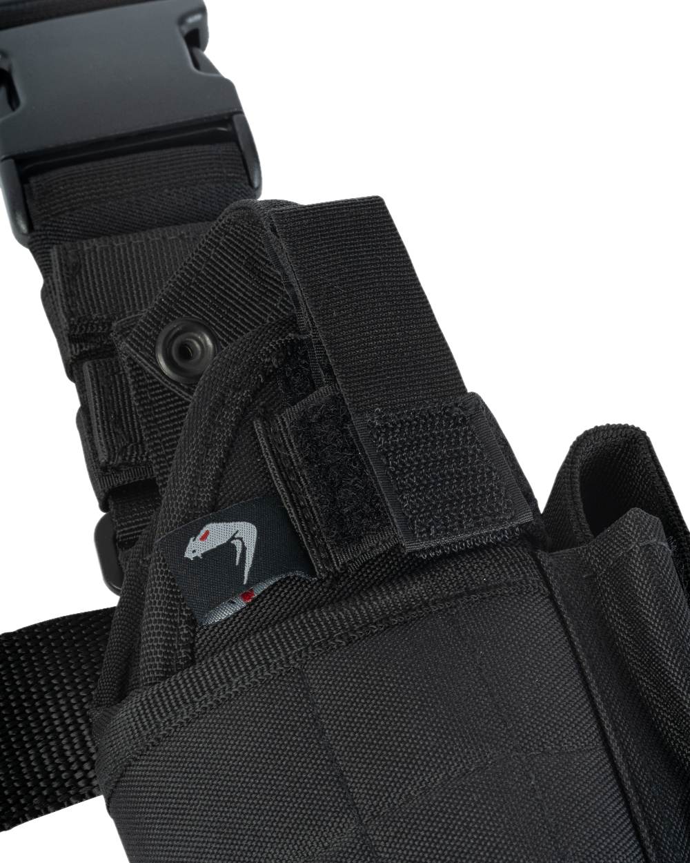 Black Coloured Viper Adjustable Holster on white background 