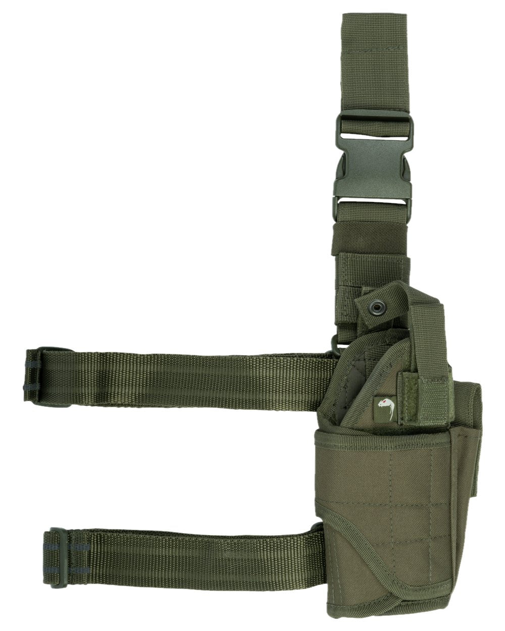 Green Coloured Viper Adjustable Holster on white background 