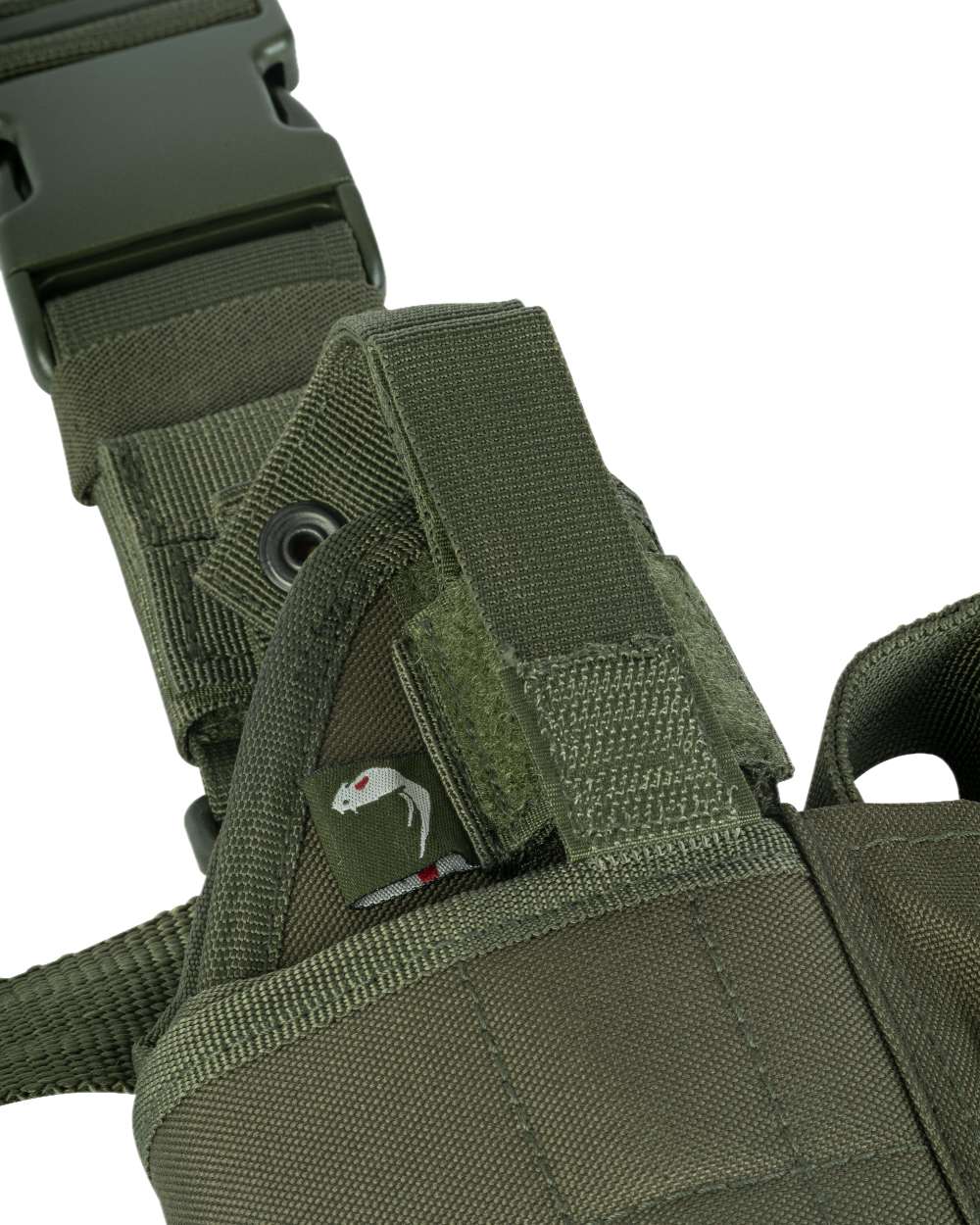 Green Coloured Viper Adjustable Holster on white background 