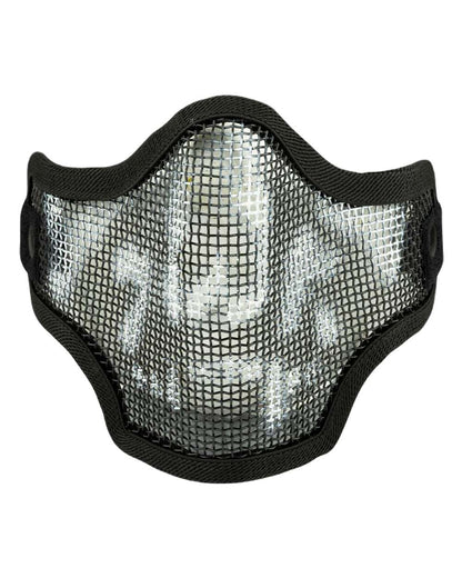 Black Coloured Viper Crossteel Face Mask Skull on white background 