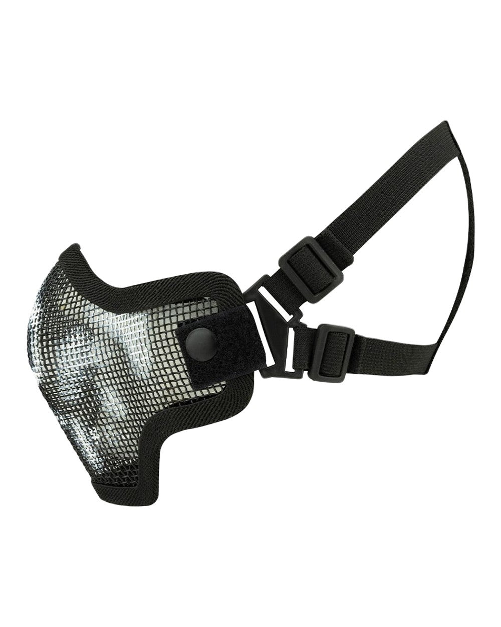 Black Coloured Viper Crossteel Face Mask Skull on white background 