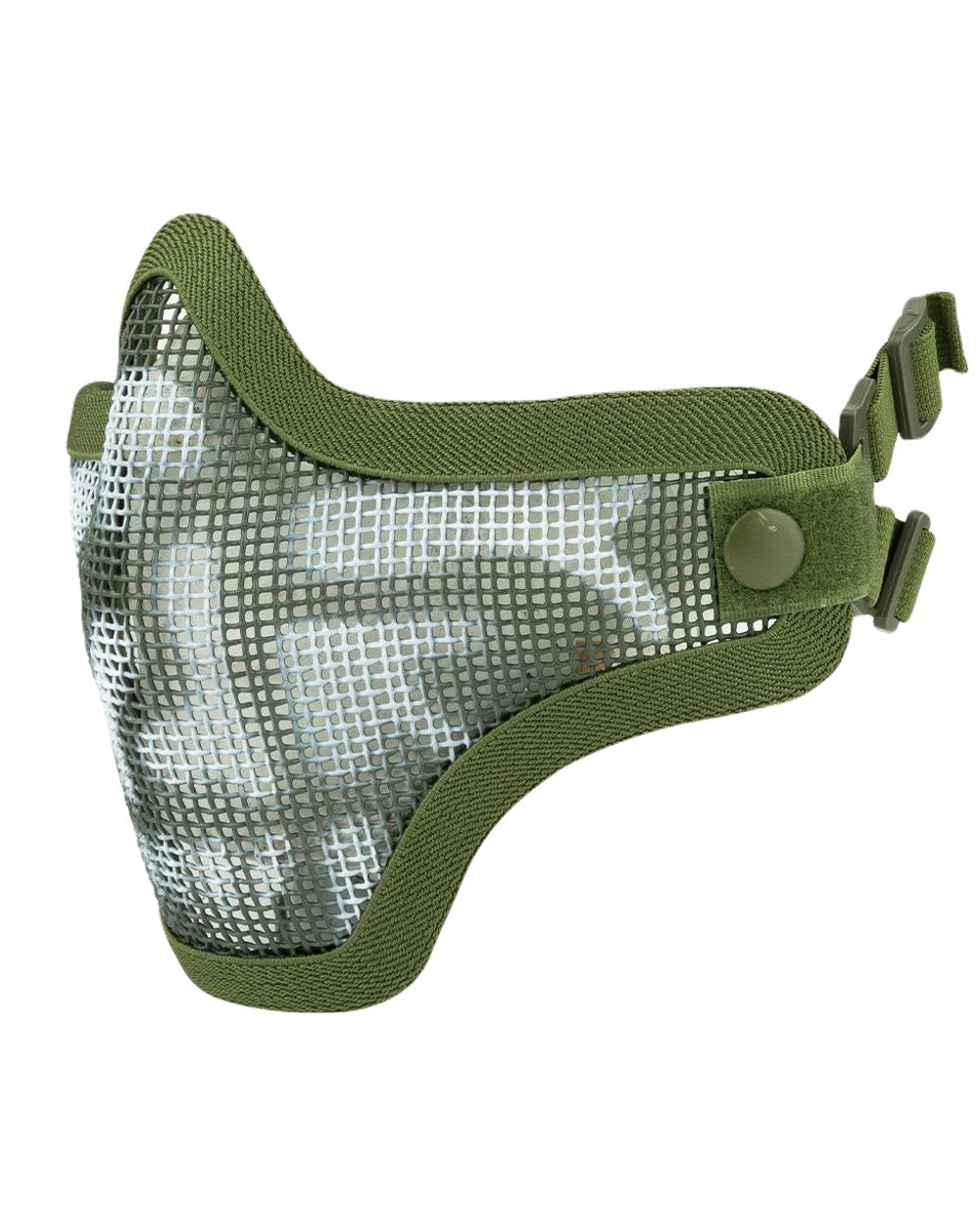 Green Coloured Viper Crossteel Face Mask Skull on white background 