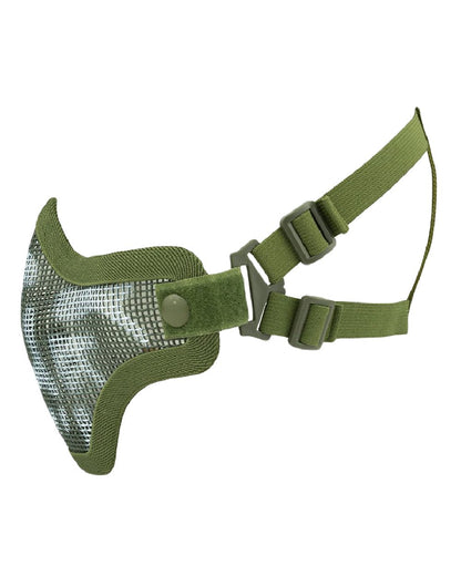 Green Coloured Viper Crossteel Face Mask Skull on white background 