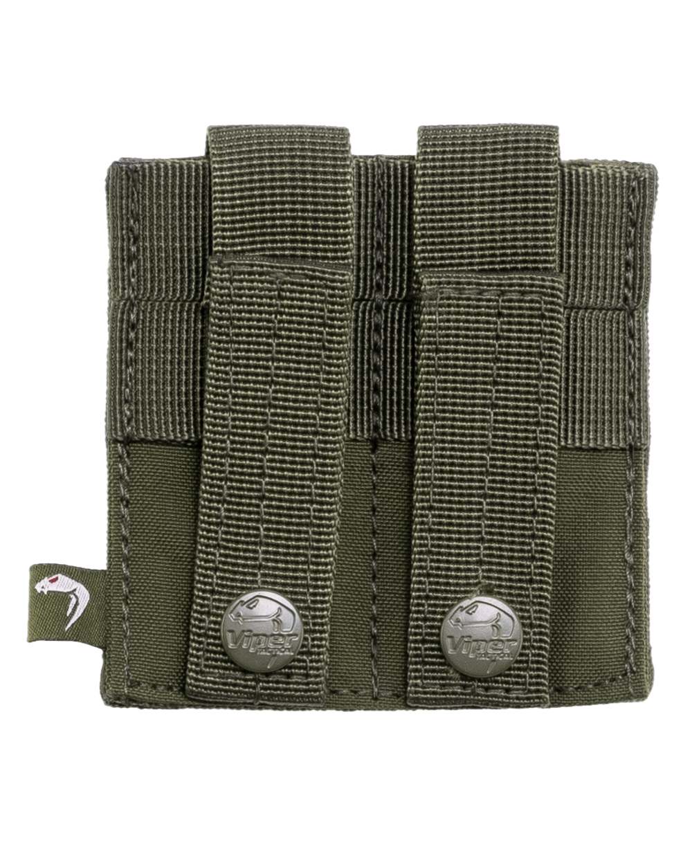 Green Coloured Viper Double Pistol Mag Plate on white background 