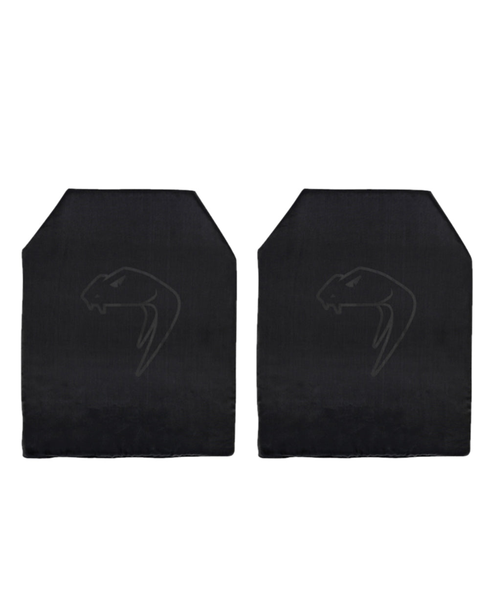 Black Coloured Viper Dummy Plates on white background 