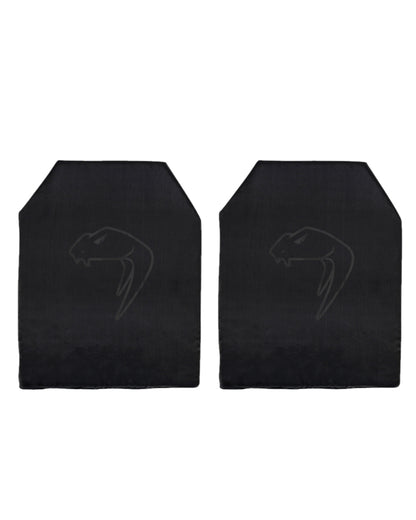 Black Coloured Viper Dummy Plates on white background 