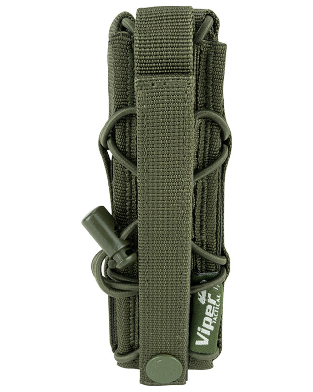 Green Coloured Viper Elite Extended Pistol Mag Pouch on white background 