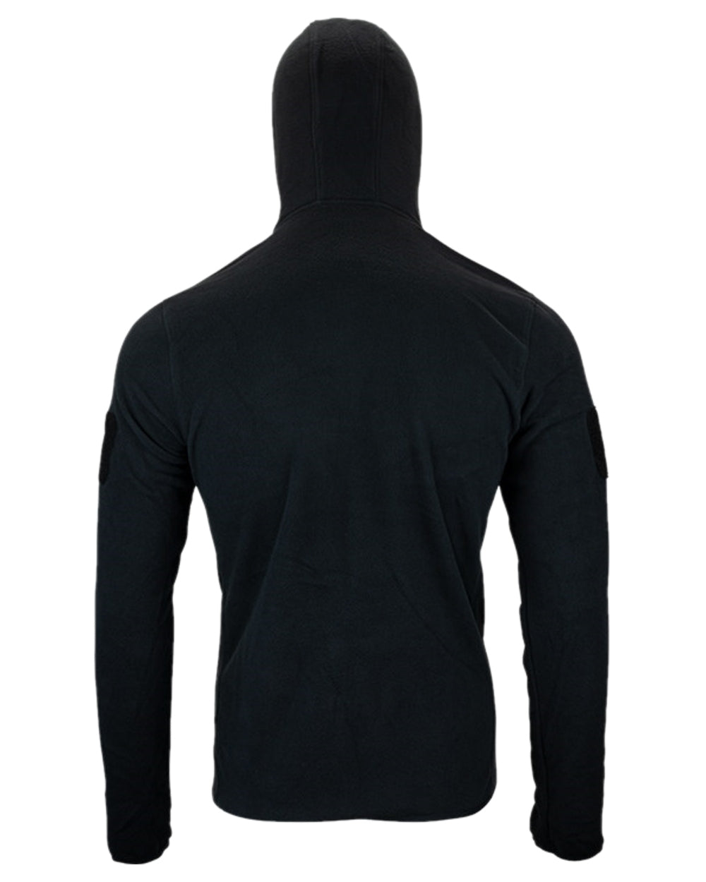 Black Coloured Viper Fleece Hoodie on white background 