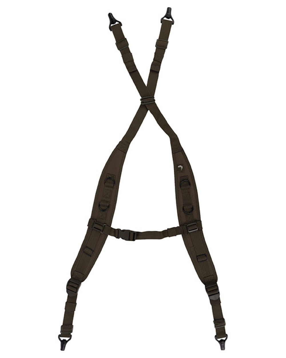 Green Coloured Viper Locking Harness on white background 