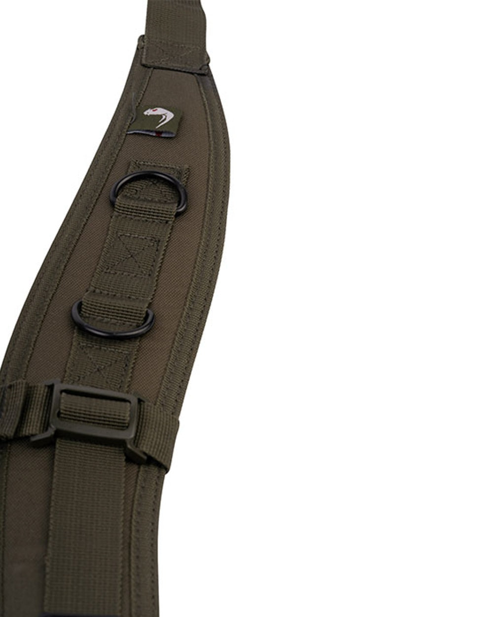 Green Coloured Viper Locking Harness on white background 