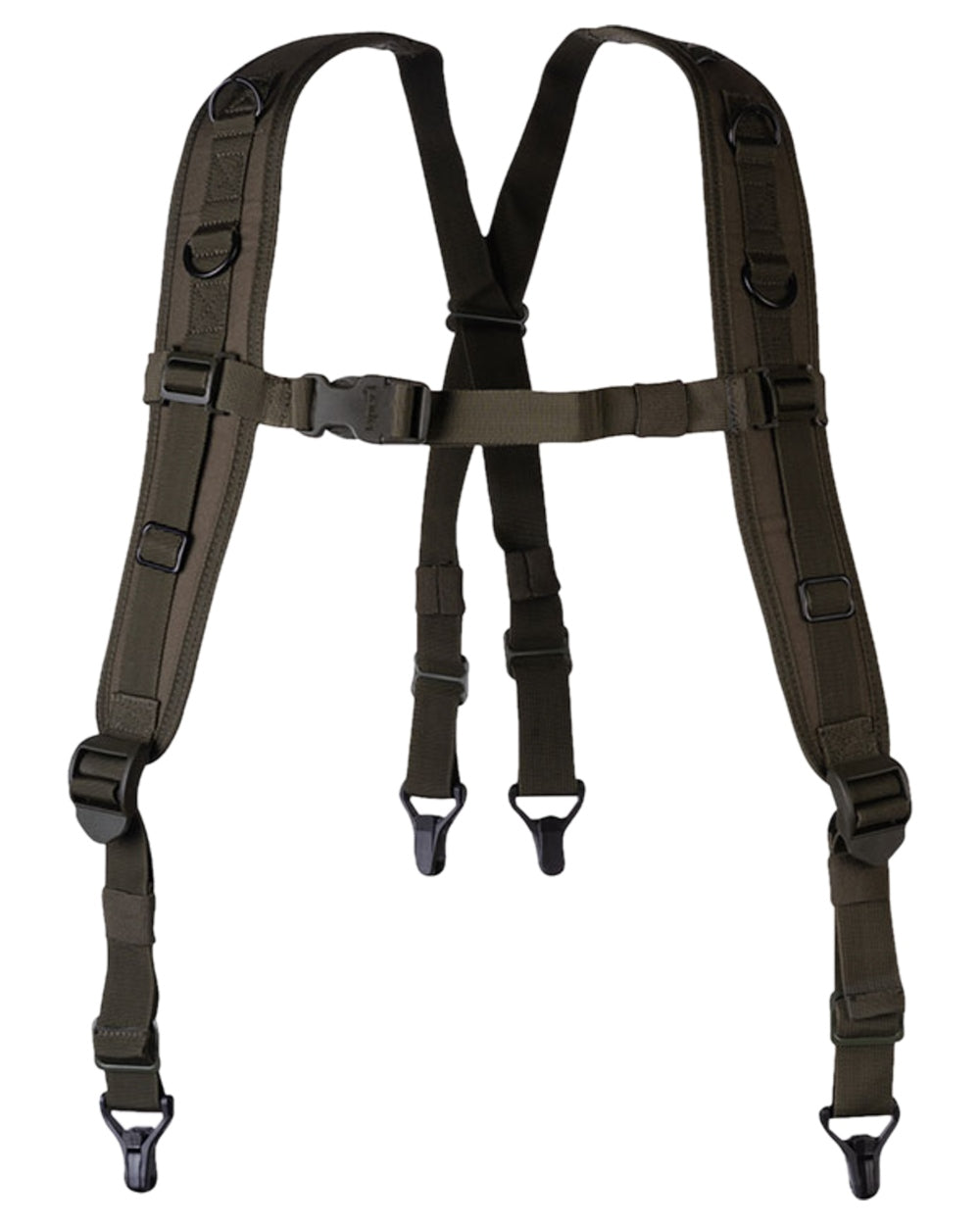 Green Coloured Viper Locking Harness on white background 