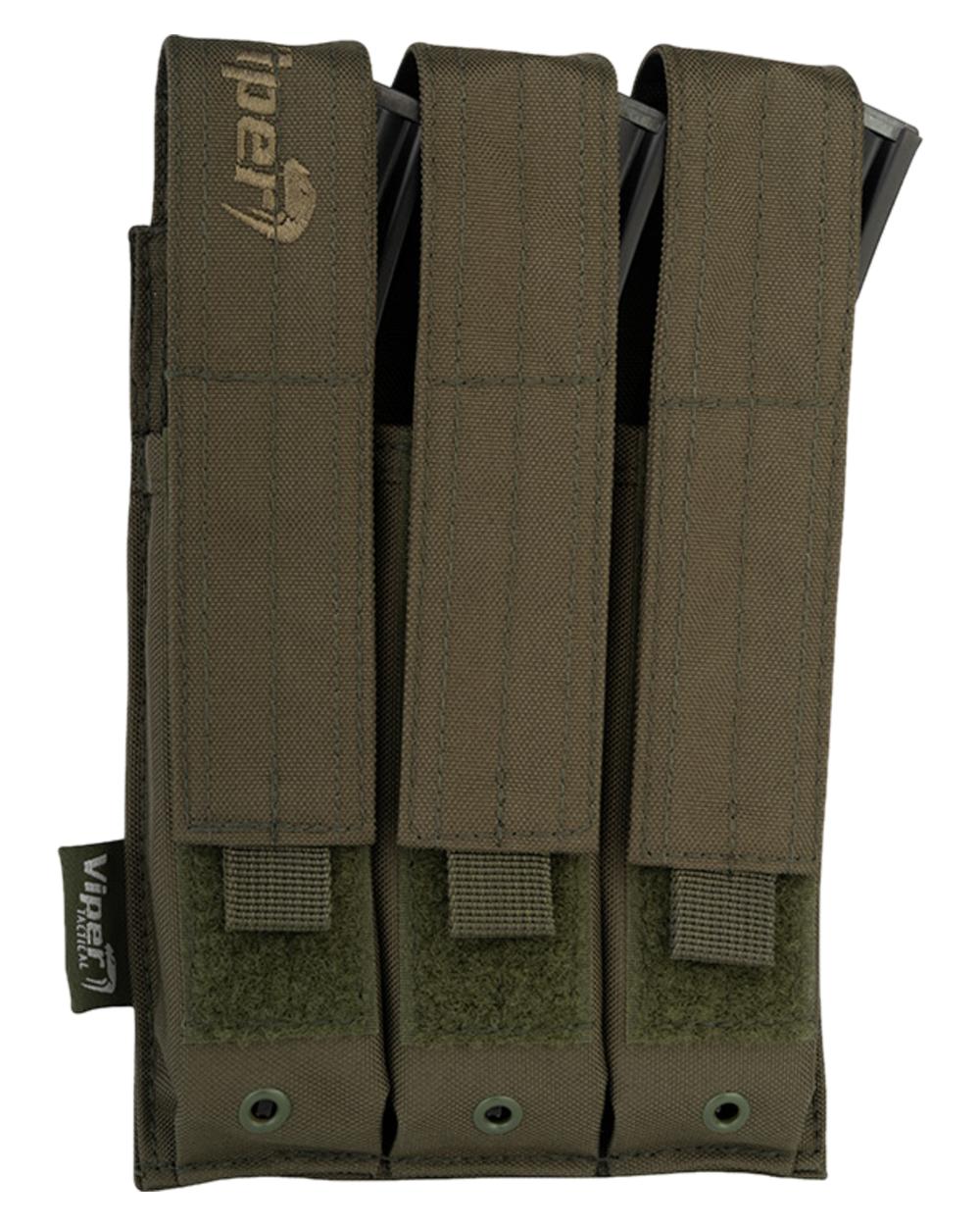 Green Coloured Viper MP5 Mag Pouch on white background 