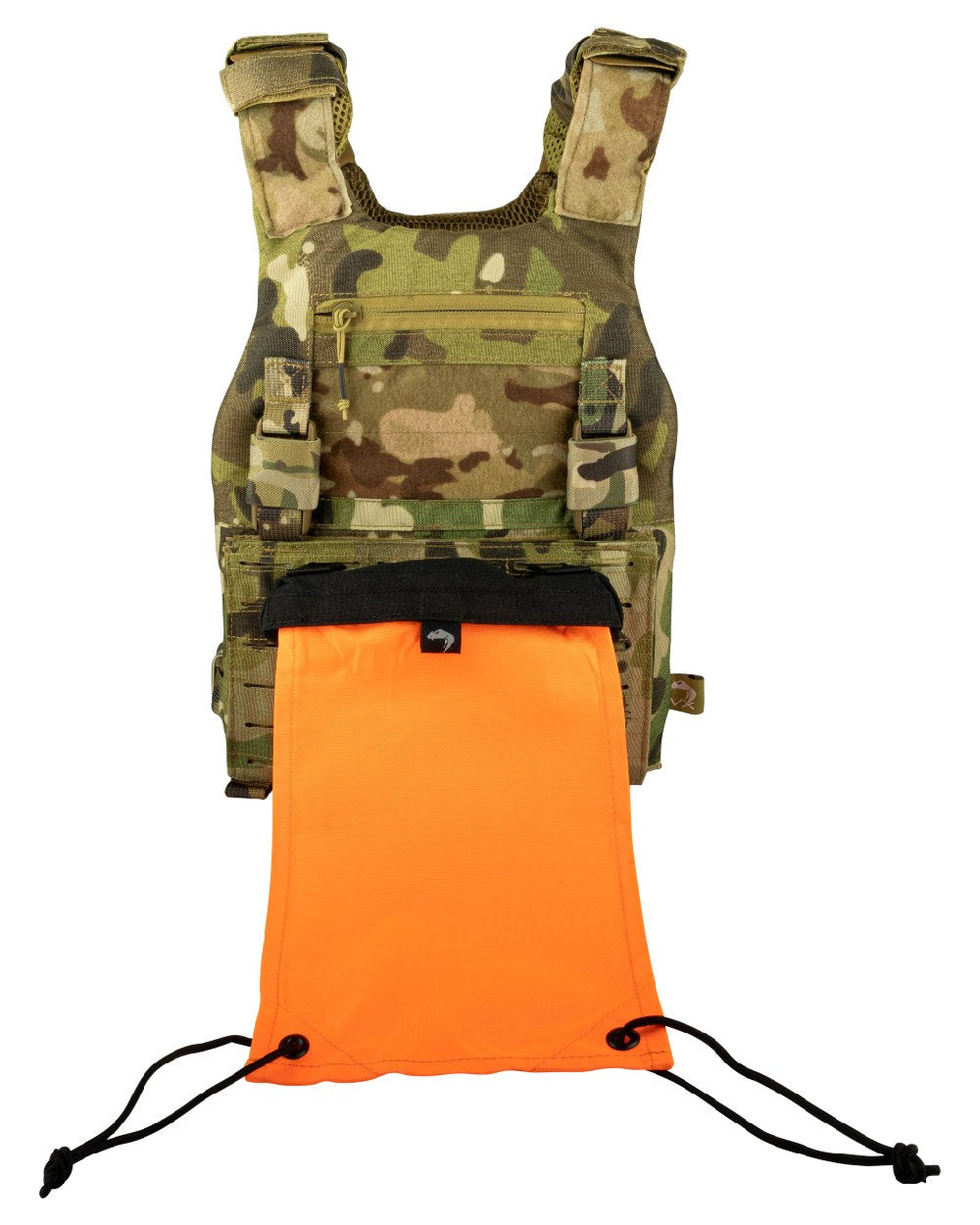 Black Coloured Viper Marker Flag on white background 