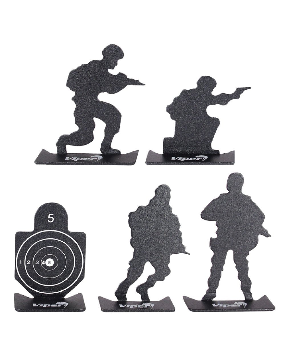 Black Coloured Viper Micro Target Set on white background 