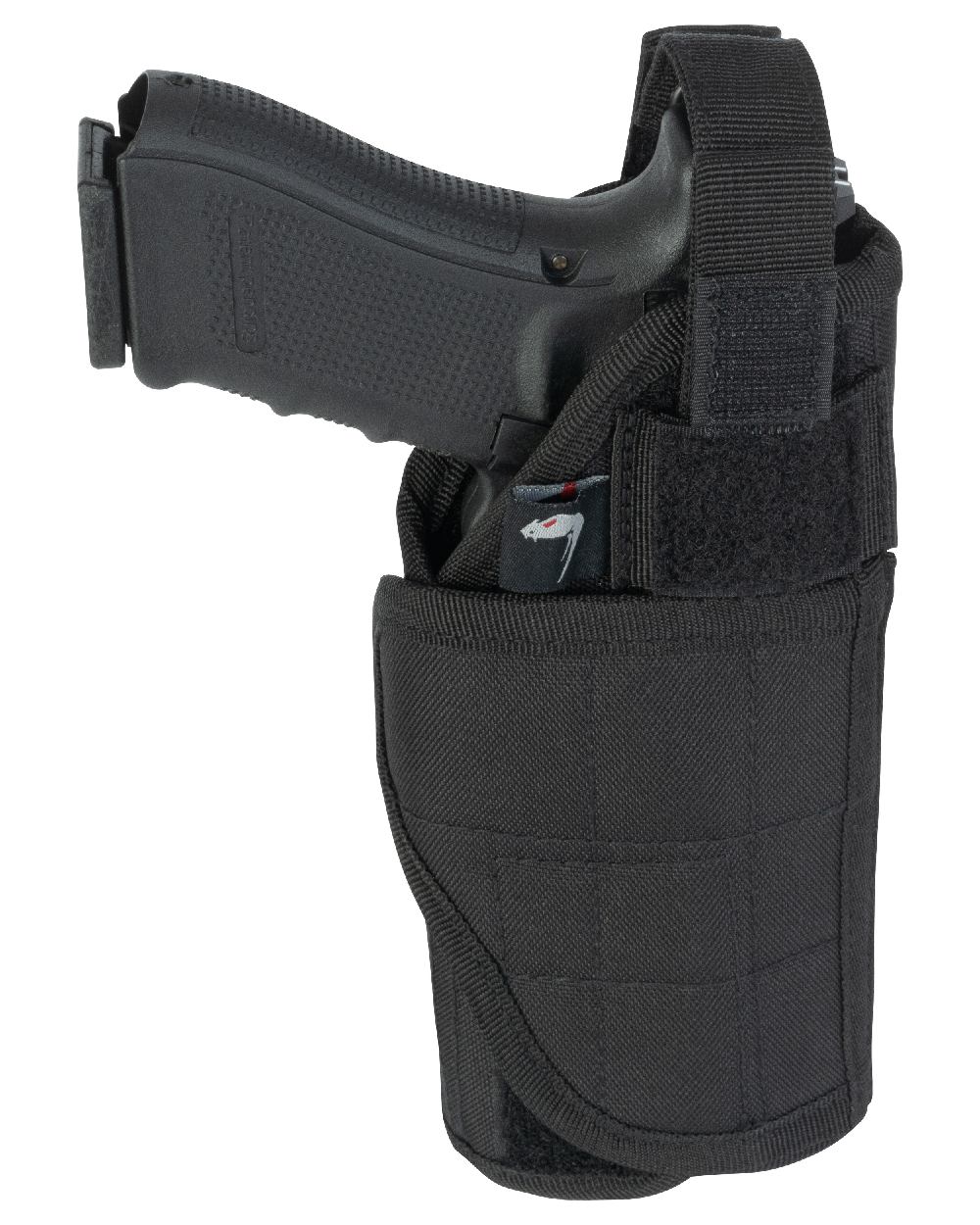 Black Coloured Viper Modular Adjustable Holster on white background 