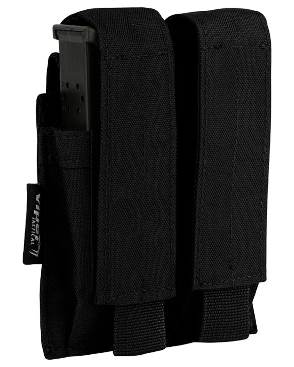 Black Coloured Viper Modular Double Pistol Mag Pouch on white background 