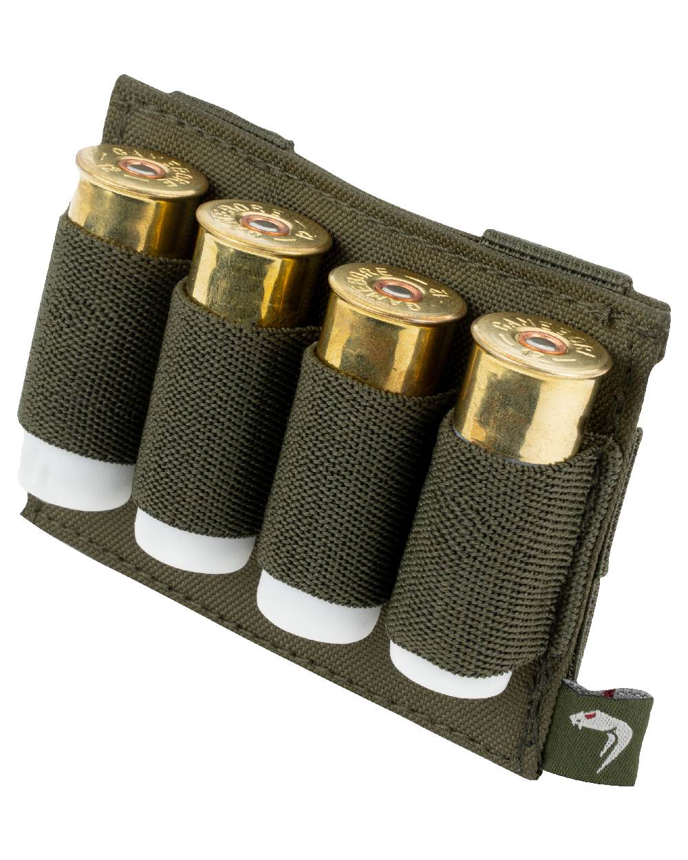 Green Coloured Viper Modular Shotgun Cartridge Holder on white background 