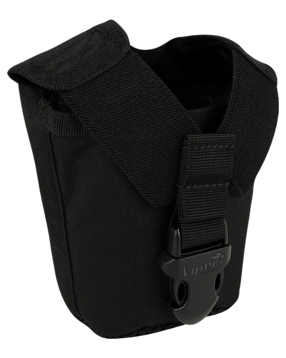 Black Coloured Viper Modular Water Bottle and Pouch on white background 