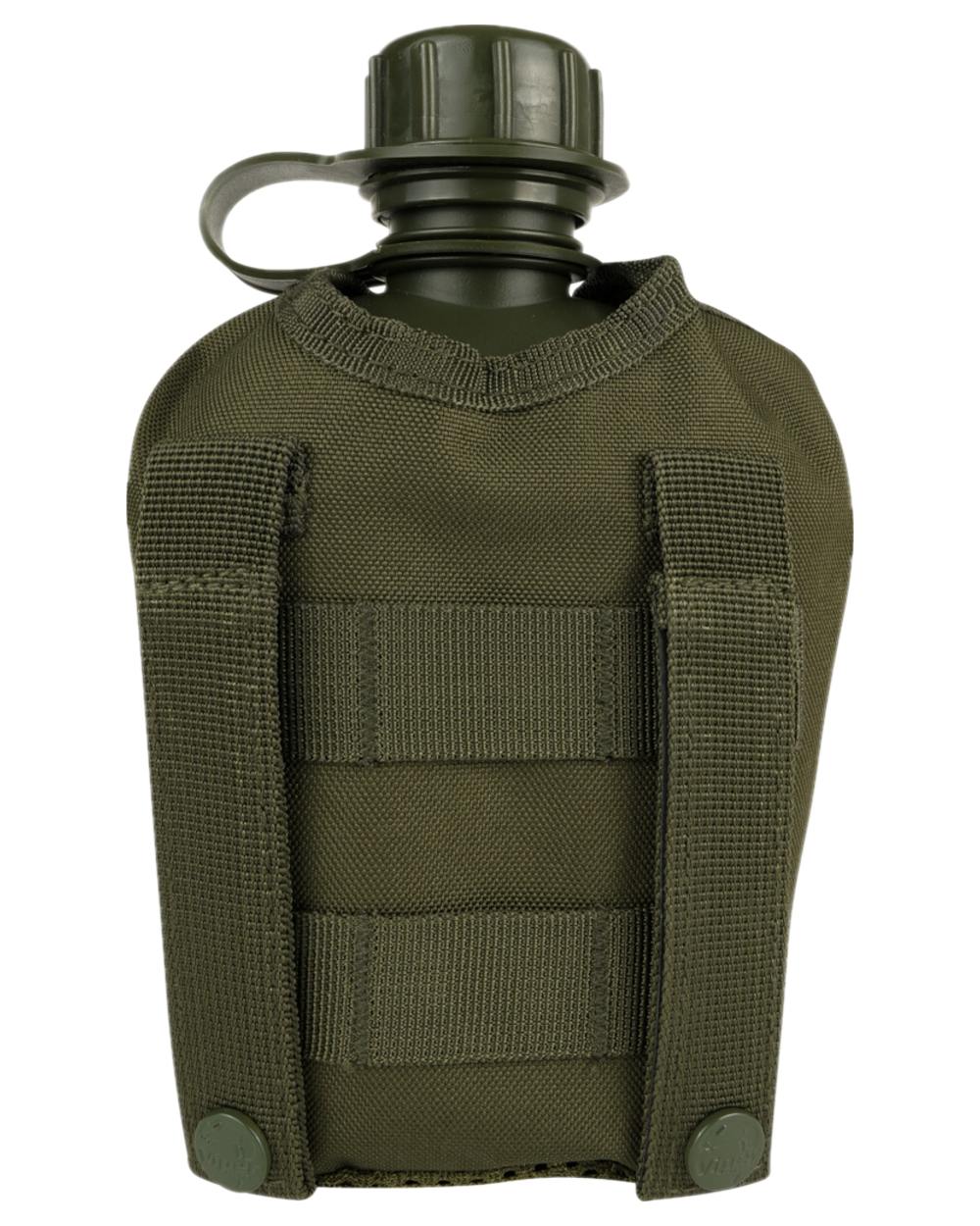 Green Coloured Viper Modular Water Bottle and Pouch on white background 