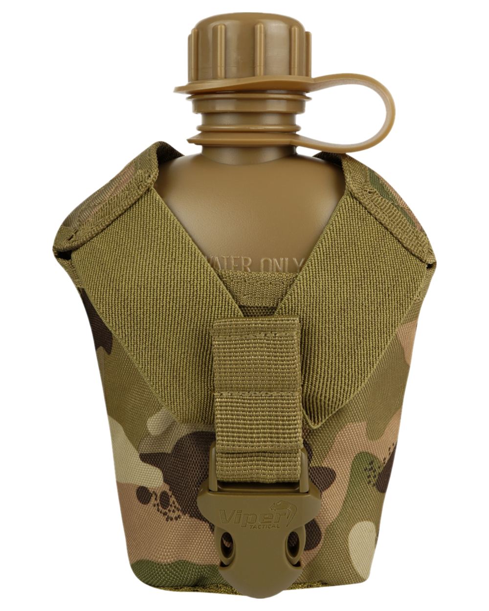 VCAM Coloured Viper Modular Water Bottle and Pouch on white background 