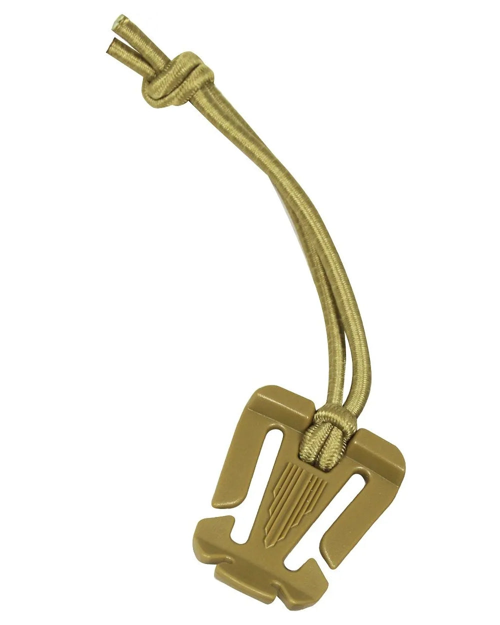 Coyote Coloured Viper Molle Bungee Retainer on white background 