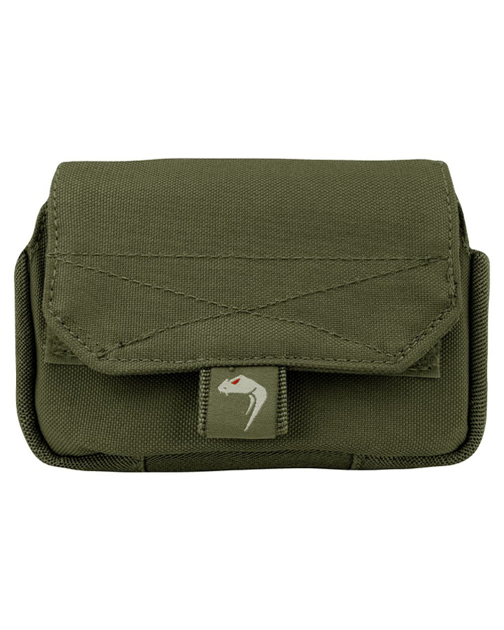 Green Coloured Viper Phone Utility Pouch on white background 