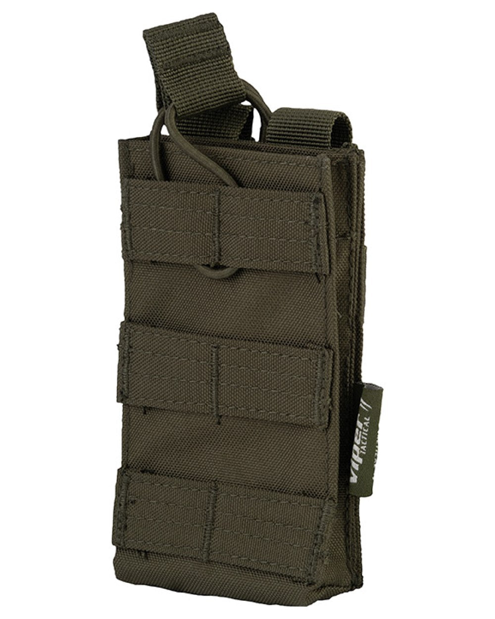 Green Coloured Viper Quick Release Mag Pouch on white background 
