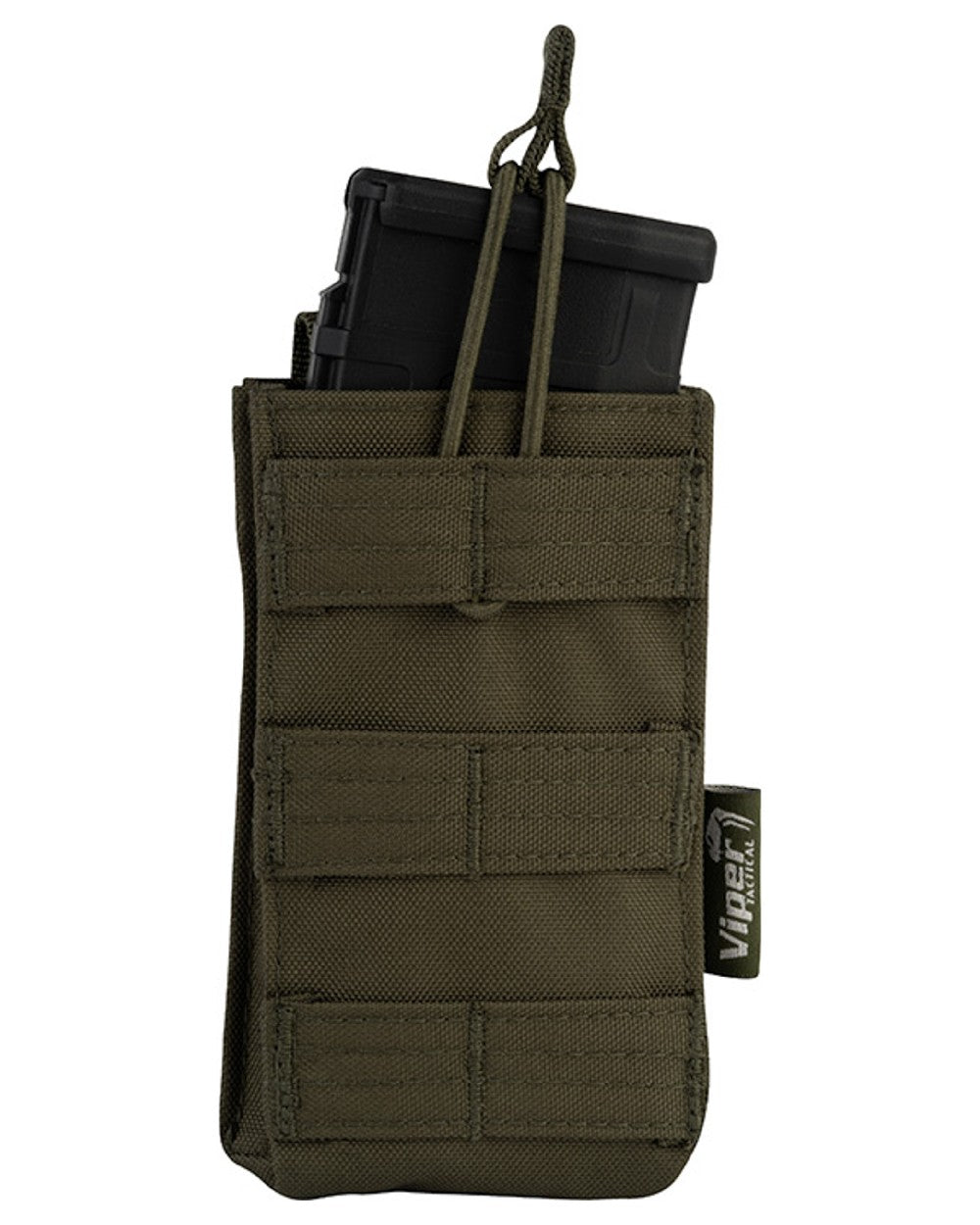 Green Coloured Viper Quick Release Mag Pouch on white background 